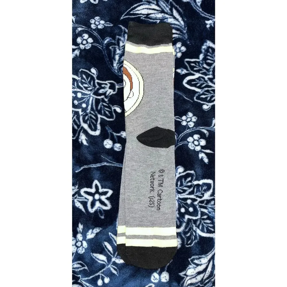 NEW! Rick and Morty novelty Crew Socks Morty's face Adult Size 6-13